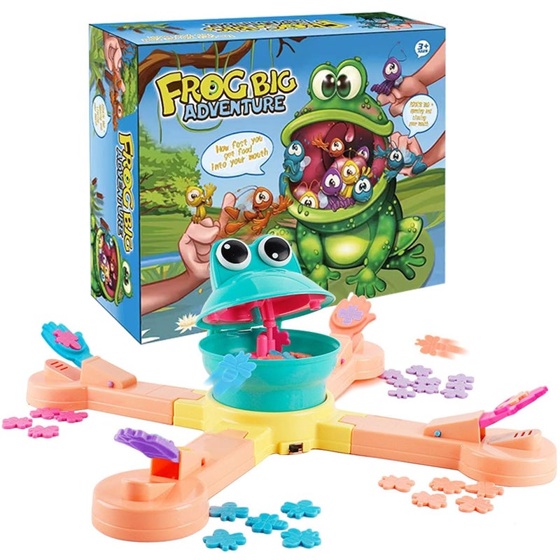 KEJIH Classic Feed Frog Board GameMultiplayer Athletic GameFrog Eating Bugs GameExercise The Speed of The Reaction ToySurprise Exciting Family and Friend Party GamesSuitable for Kid - Image 4