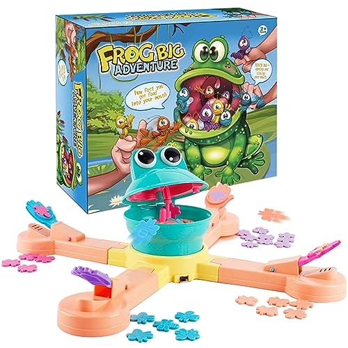 KEJIH Classic Feed Frog Board GameMultiplayer Athletic GameFrog Eating Bugs GameExercise The Speed of The Reaction ToySurprise Exciting Family and Friend Party GamesSuitable for Kid - Image 1