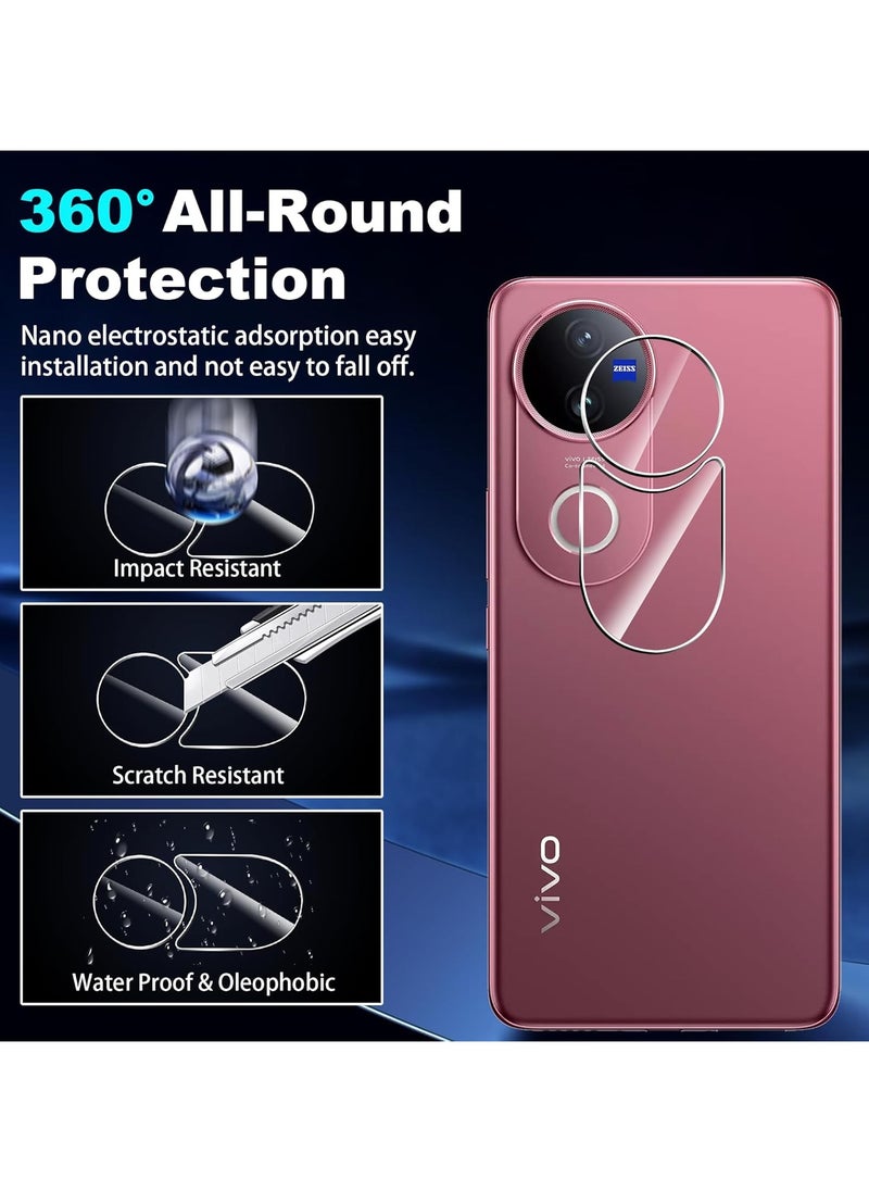 General Screen Protector Compatible with VIVO V50 5G, [2+2 Pcs] Tempered Glass with Camera Lens Protector, No Bubble, 9H Hardness Scratch Resistant  - Image 5