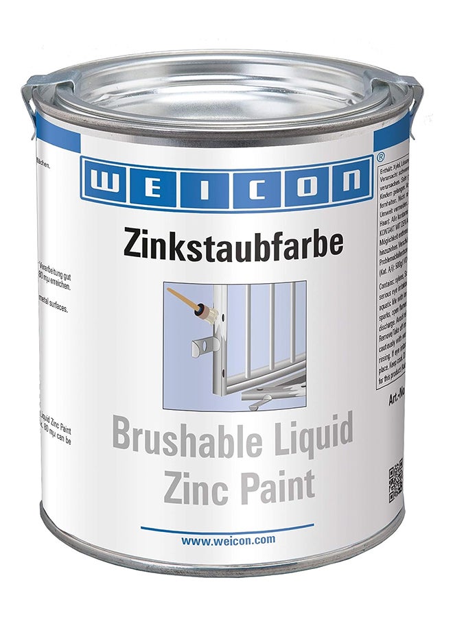 WEICON Brushable Zinc Paint 750 ml Rust and Corrosion Protection for Metal Surfaces - Image 1