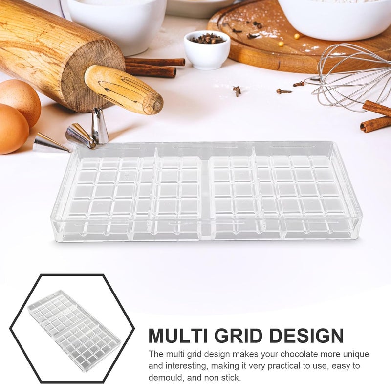 Polycarbonate Chocolate Mold Tray Large Multi-grid Candy and Baking Mold for Homemade Jelly and Chocolate Dipping for Adult and Home Kitchen - Image 3