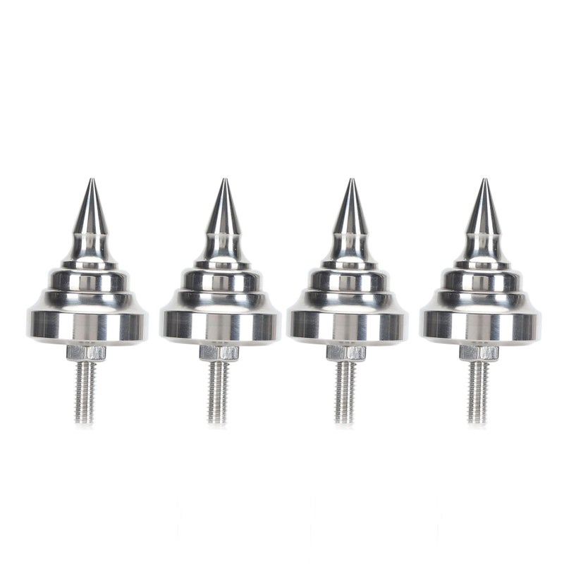 Adjustable Stainless Steel M8 Isolation Spike Feet For Speaker Amplifier CD DVD Player Shockproof Stand 4pcs - Image 2
