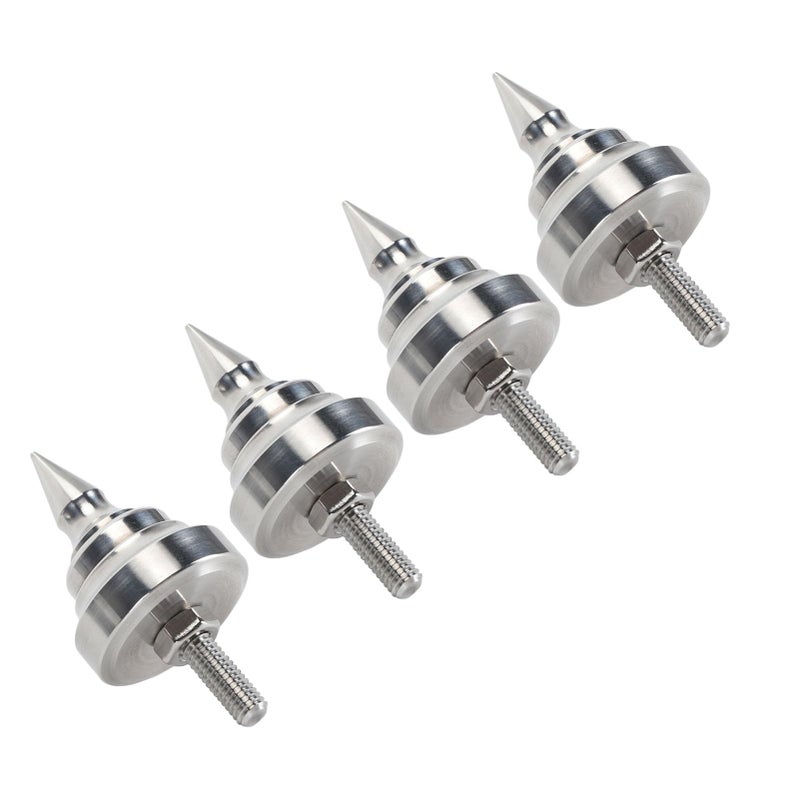 Adjustable Stainless Steel M8 Isolation Spike Feet For Speaker Amplifier CD DVD Player Shockproof Stand 4pcs - Image 3