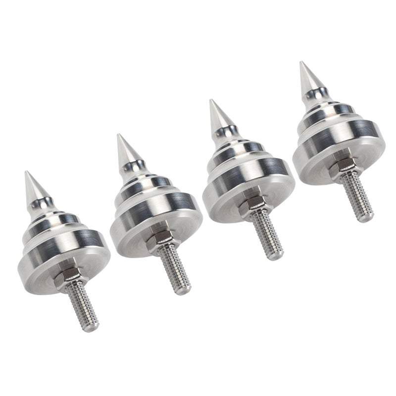 Adjustable Stainless Steel M8 Isolation Spike Feet For Speaker Amplifier CD DVD Player Shockproof Stand 4pcs - Image 4