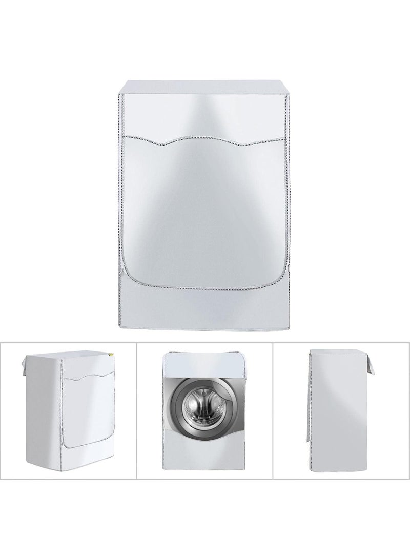 DIOTTI Waterproof Washing Machine Cover with Zipper, Dustproof and Sunscreen Protection Case, Oxford Cloth Washer，Dryer Cover for Fully Automatic Machines (85 x 60 x 65cm) - Image 3
