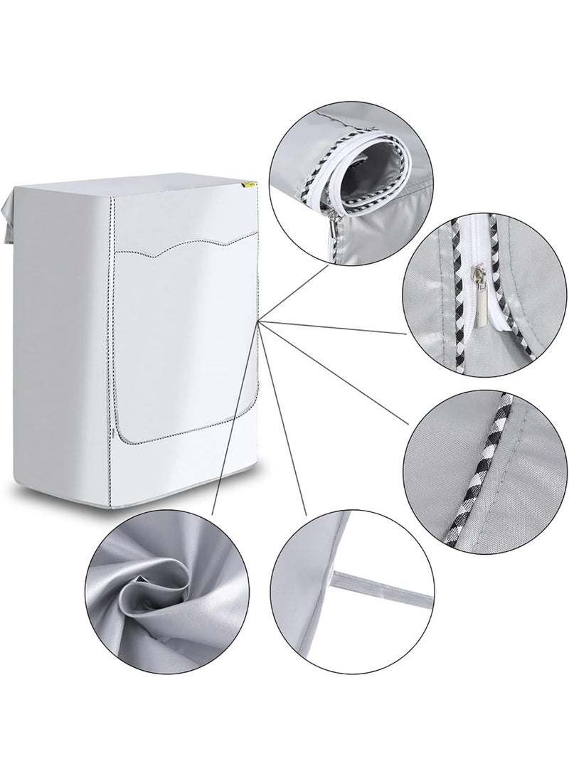 DIOTTI Waterproof Washing Machine Cover with Zipper, Dustproof and Sunscreen Protection Case, Oxford Cloth Washer，Dryer Cover for Fully Automatic Machines (85 x 60 x 65cm) - Image 2