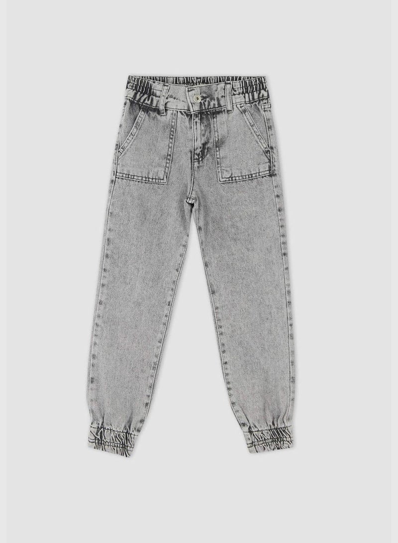 DeFacto Girl Jogger Fit Denim Trousers - Image 3