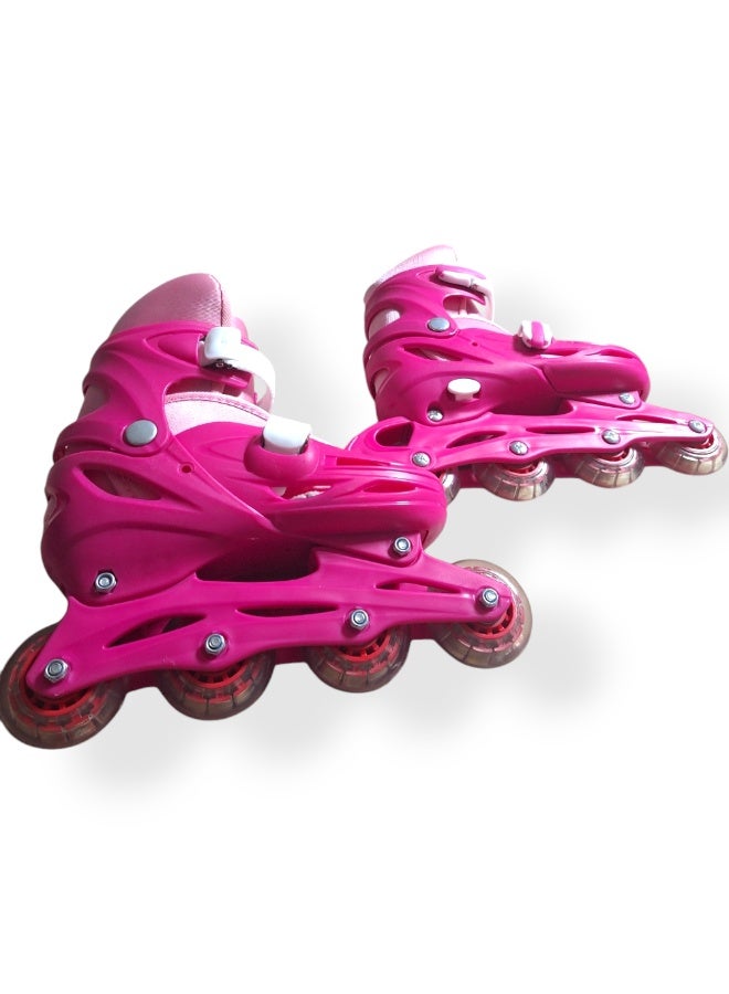 فلاش مجموعة زلاجات فلاش للأطفال مع معدات الحماية، صف واحد، موديل ٢٠٢٥-٢٠٢٦ - Image 2