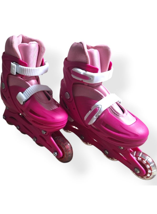 فلاش مجموعة زلاجات فلاش للأطفال مع معدات الحماية، صف واحد، موديل ٢٠٢٥-٢٠٢٦ - Image 3