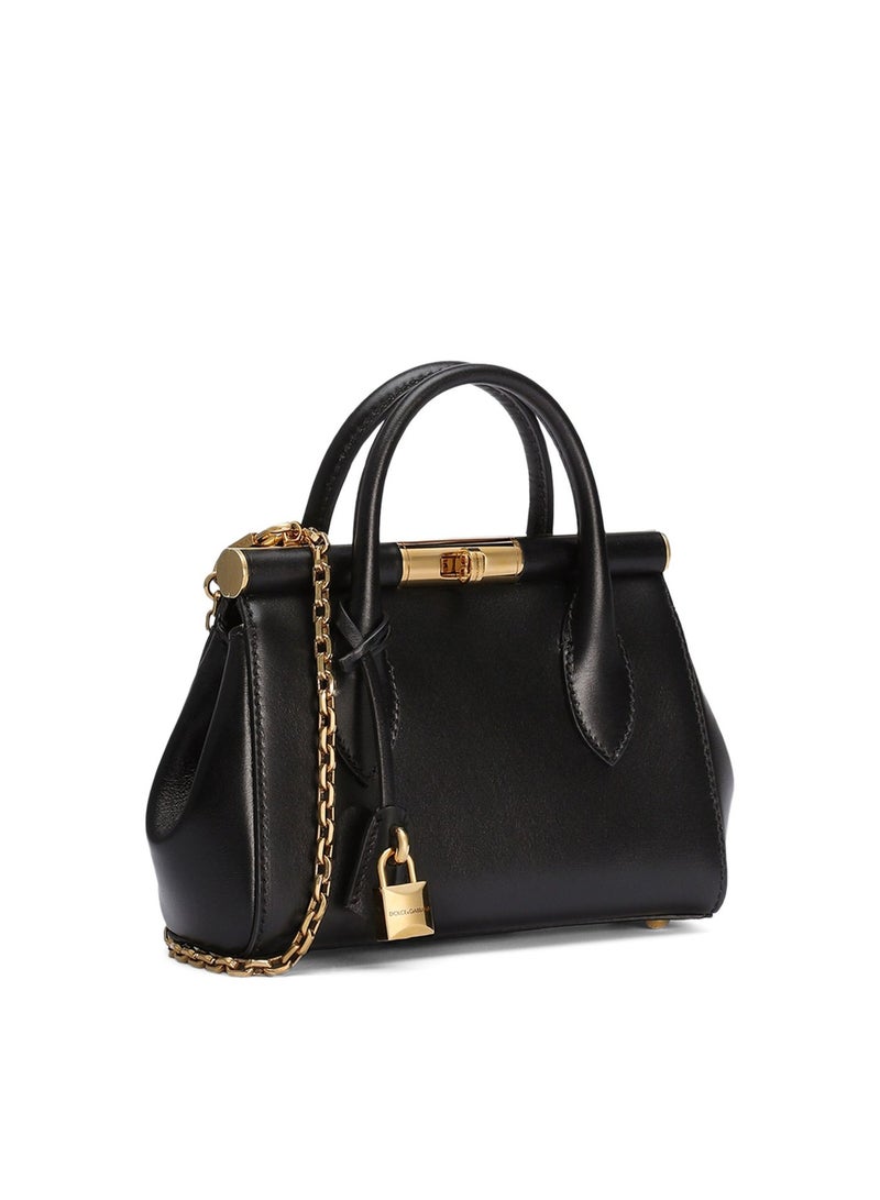 D&G Marlene tote bag in black leather. - Image 1