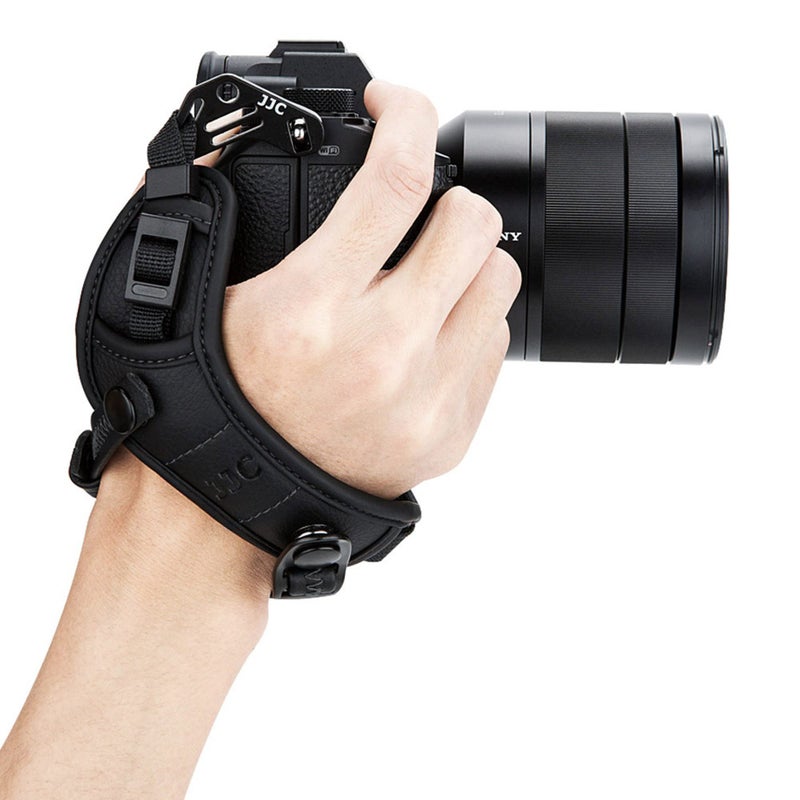 JJC Deluxe Mirrorless Camera Hand Grip Strap for Sony A7IV A7III A7II A7CR A7C II A7RV IV A7RIII II A7SIII II A9II III A1 ZV-E1 A6700 A6600 A6400 A6300 A6100 A6000 Panasonic G9 G95 S9 S5 S1 S1R & More - Image 1