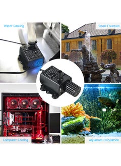 Generic USB DC5V 2.4W Ultra-quiet Mini Brushless Water Pump Waterproof Submersible Fountain Aquarium Circulating 250L/H Lift 200cm  - Image 3