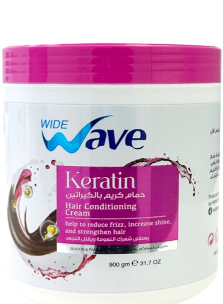حمام كريم وايد ويف بالكيراتين ٩٠٠ جرام