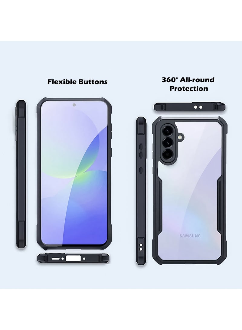 For Samsung Galaxy A36 / A56 Case, Camera Lens Protection Back Cover, TPU+PC Shockproof Bumper Mobile Phone Case, Anti-Yellowing Slim Fit Protective Casing - Image 2