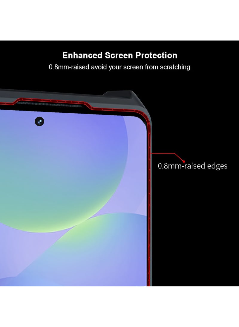 For Samsung Galaxy A36 / A56 Case, Camera Lens Protection Back Cover, TPU+PC Shockproof Bumper Mobile Phone Case, Anti-Yellowing Slim Fit Protective Casing - Image 3