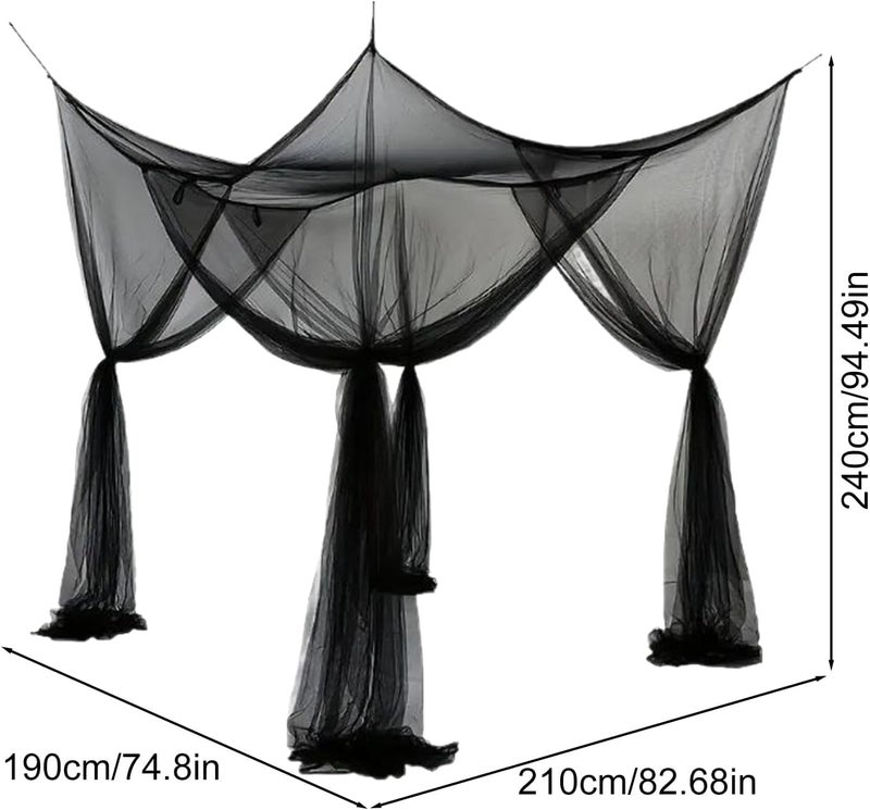 Large Fly Net - Fly Mesh Netting Protection Bed TentEasy Setup Fine Mesh Protection Playards Pack Folding for Home Backpacking Climbing - Image 5