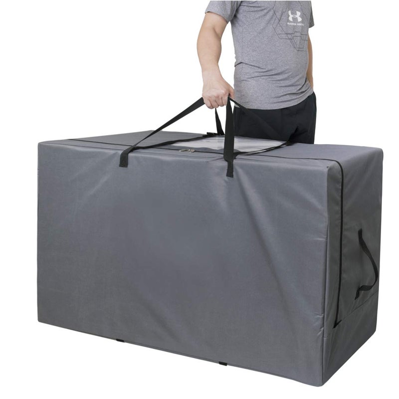 Cuddly Nest Folding Mattress Storage Bag Heavy Duty Carry Case for TriFold Guest Bed Fits 4 Queen MattressGrey - Image 2