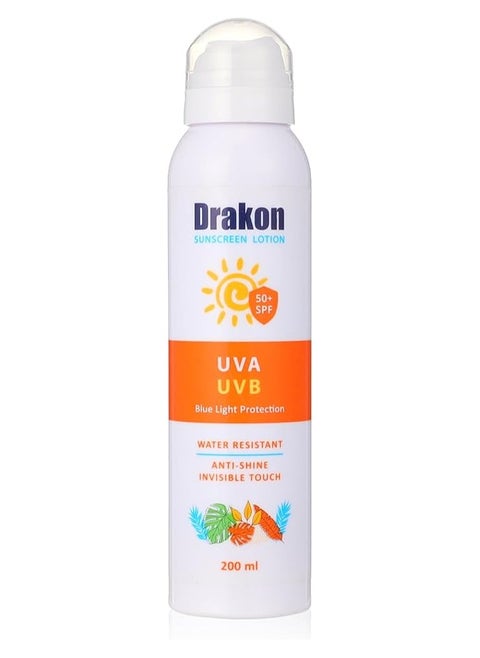 Drakon Sunscreen Lotion SPF 50+ Spray 200 ml