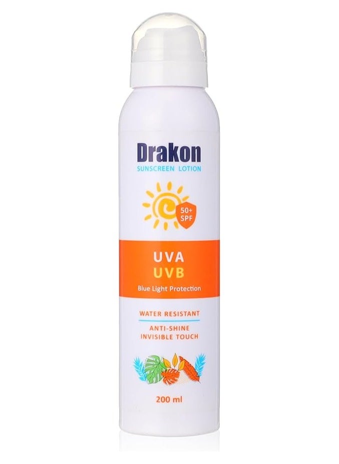 DRAKON - Drakon Sunscreen Lotion SPF 50+ Spray 200 ml - Image 1
