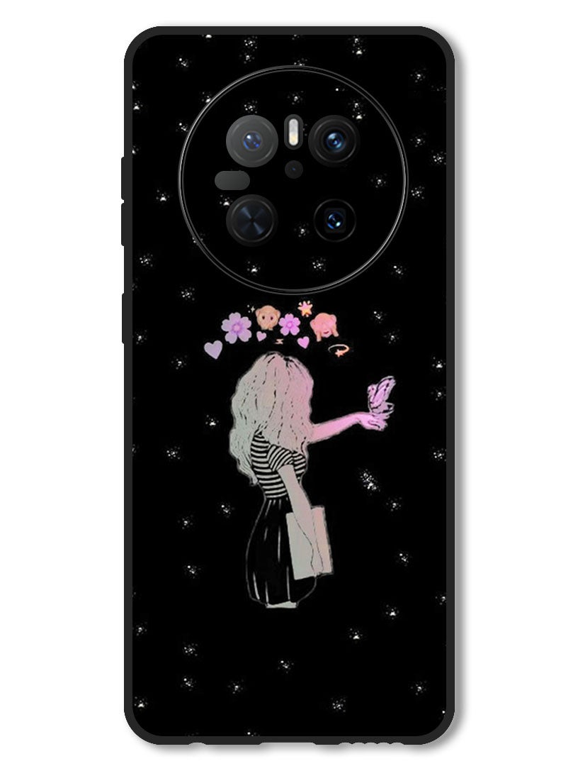 Theodor Case Compatible with Huawei Mate 70 Protection Shockproof Bumper Cover Girl Butter - Image 1