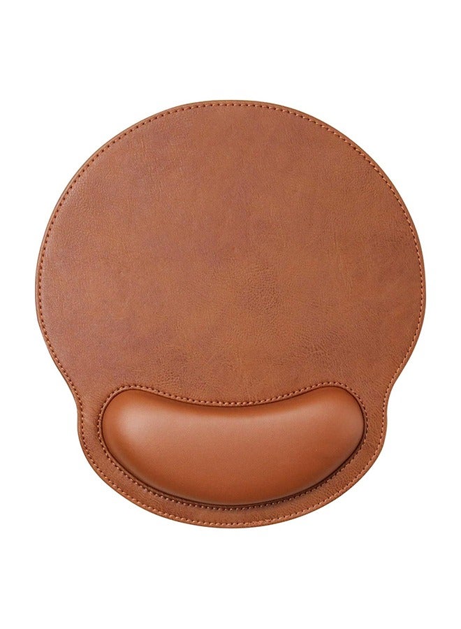 Leather Mouse Pad Wrist Support Ergonomic Memory Foam - Lightweight Rest Nonslip Mousepad for Office, Gaming, Computer, Laptop  Mac, Pain Relief, at Home Or Work (Coffee) - Image 4