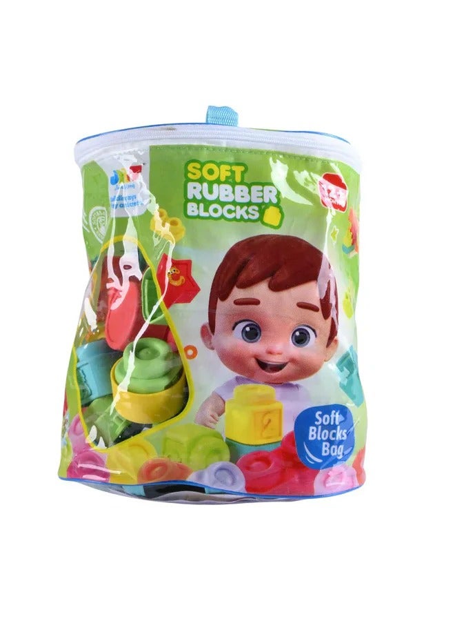 كتل بناء مطاطية ناعمة JDLT 56 قطعة 6125