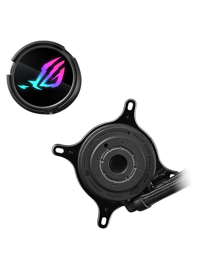 ASUS ROG Strix LC III 360 aRGB CPU Liquid Cooling, 360mm Radiator, 3x ROG Strix AF-12S aRGB 120mm Fans, 2200 RPM Fan Speed, 70.38 CFM Ariflow, 360° Rotating ROG Logo, 90RC00T1-M0UAY0 Black - Image 4