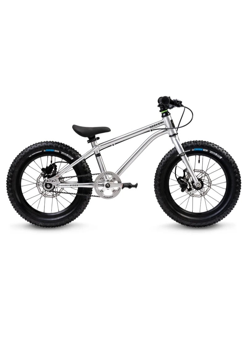 Early Rider Seeker X16 Kids' Bike, Brushed Aluminium Finish, 16-inch Wheels, Hydraulic Disc Brakes, Gear Ready - Image 2