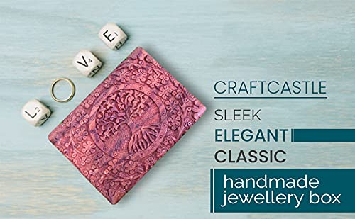 CRAFTCASTLE Handmade Wooden Jewellery Box for Women Jewel Organizer Tree Decor Gift Products,(6x4x2.5)Inches - Image 4
