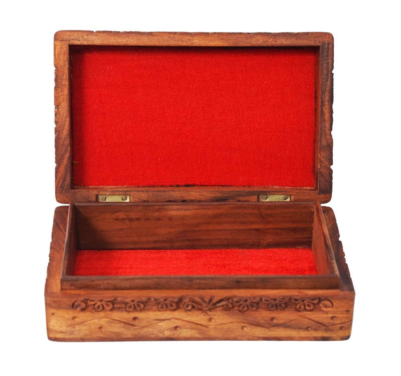 CRAFTCASTLE Handmade Wooden Jewellery Box for Women Jewel Organizer Tree Decor Gift Products,(6x4x2.5)Inches - Image 3