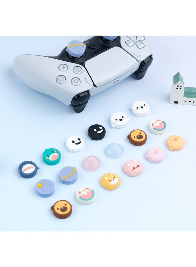 PS5 Accessories PS5/Switch Pro Gamepad Rocker Cover Silicone Rocker Cover Cross Border-Product Color:PS4/PS5/NSPro Frozen Bear - Image 2