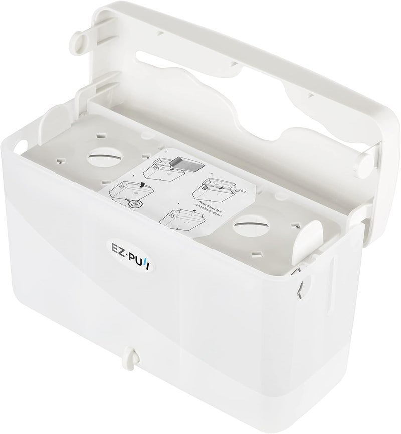 EZPULL EZ-Pull Countertop SLIMFOLD Hand Towel Dispenser for Kitchen/Bathroom/Office/RV/Airbnb(Only Works with SLIMFOLD Paper), White 4600-EZ, EZbrnd 9" x 3.5" x 6" - Image 4