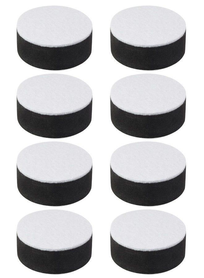 Kyuionty Self-Adhesive Furniture Bed Risers Set of 8, Round Lift Risers Table Sofa Risers with Felt Pad - Adds 1/2" Height, Dia. 2.5", Black - Image 1