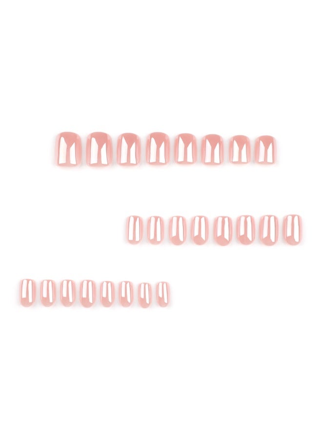 MiMi & BeiBei 24Pcs Press on Nails, False Nails, Fake Nails Set for Women Girls Nail Art Accessories, Press on Nail with Glue Stickers for Easy Apply, Stick on Fingernails Set - Image 2