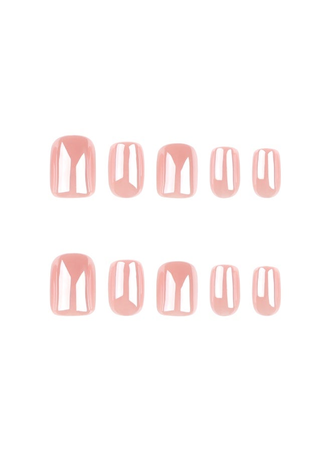 MiMi & BeiBei 24Pcs Press on Nails, False Nails, Fake Nails Set for Women Girls Nail Art Accessories, Press on Nail with Glue Stickers for Easy Apply, Stick on Fingernails Set - Image 5