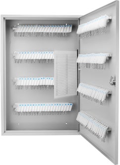 Barska Key Lock Key Cabinet Lock Box with Numbered Hooks and Tags  160 POSITION  WHITE TAGS