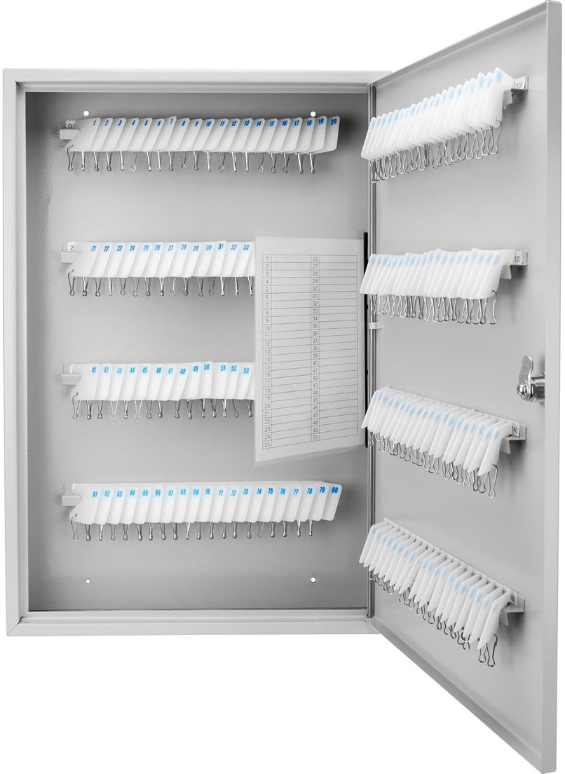 BARSKA - Barska Key Lock Key Cabinet Lock Box with Numbered Hooks and Tags  160 POSITION  WHITE TAGS - Image 1