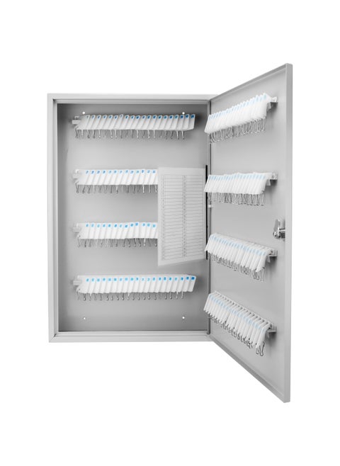 Barska Key Lock Key Cabinet Lock Box with Numbered Hooks and Tags  160 POSITION  WHITE TAGS
