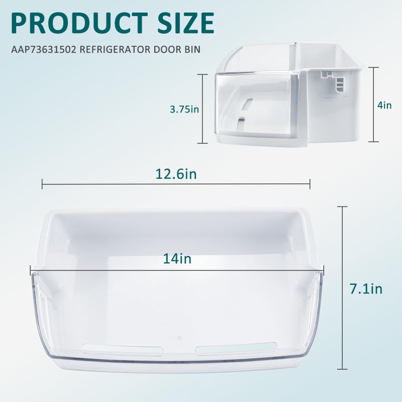 MIFLUS AAP73631502 Refrigerator Door Bin Shelf Replacement RIGHT Compatible for Ken-more LG Elite Refrigerator Shelf Replacement-LFX28968ST Door Bin AP5673810,2652330,AAP72909218-by MIFLUS - Image 2