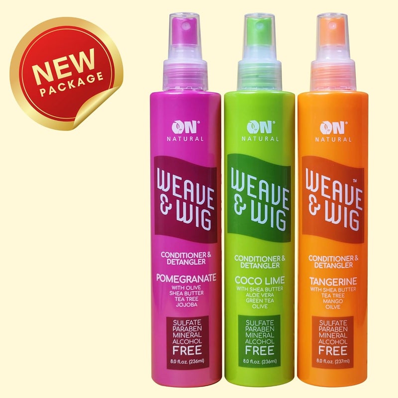 Next Image Organic Natural ON Premium Oil-Free Weave & Wig Conditioner & Detangler - Tangerine Scent, 2.0 fl oz - Image 3