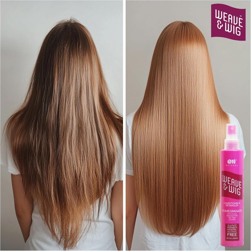 Next Image Organic Natural ON Premium Oil-Free Weave & Wig Conditioner & Detangler - Tangerine Scent, 2.0 fl oz - Image 4