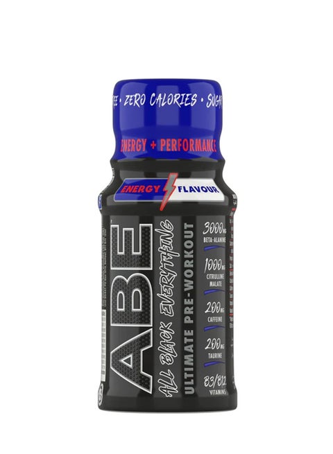 Applied Nutrition ABE Pre Workout Shot improve Physical Performance with Citrulline Beta Alanine Caffeine Energy Flavor 60 ml
