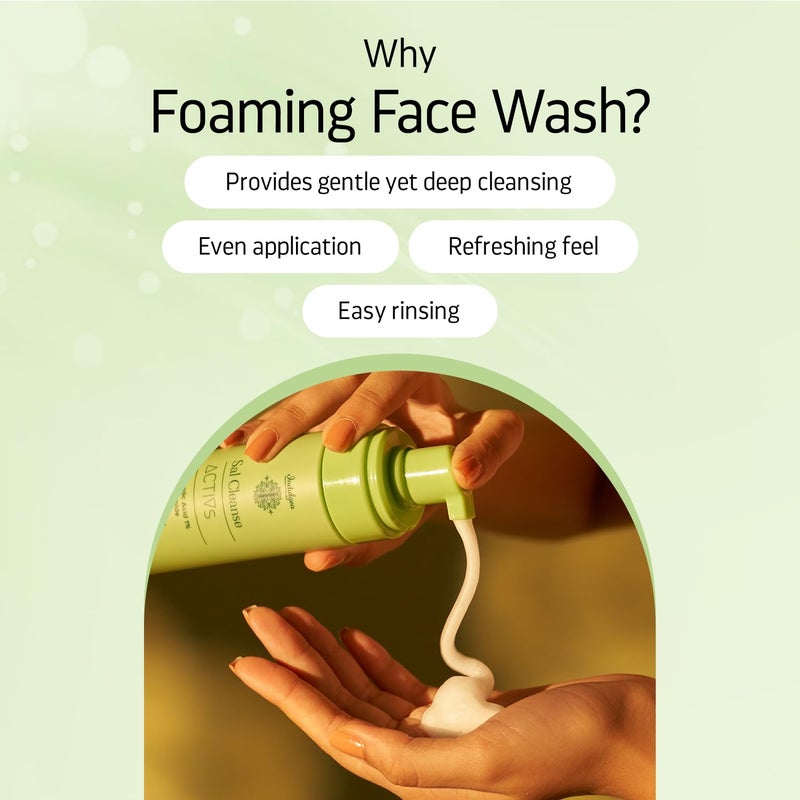 Indulgeo Essentials Salicylic Acid Foaming Face Wash Sal Cleanse AntiAcne Cleanser Remove Dead Skin ExcessOil and Reduce Blackheads Breakouts Suitable for Men Women 150ml - Image 5