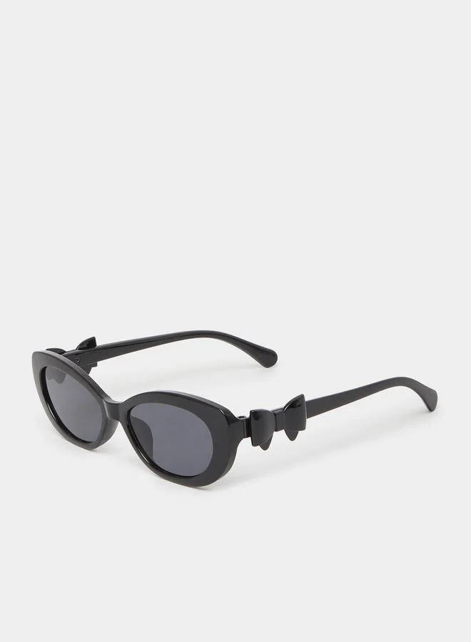 ستايلي Bow Arm Design Cat Eye Sunglasses