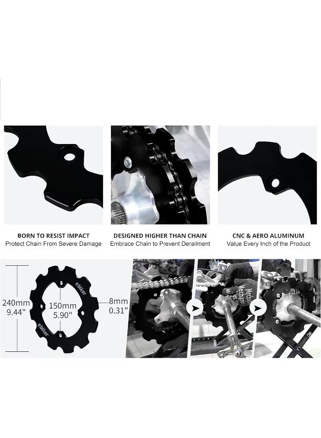 general ATV Dual Sprocket Guard for Yamaha Raptor 700 - Image 5