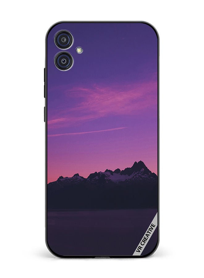 VR CREATIVE Protective Case Cover For Samsung Galaxy M04/F04 Purple Mountain Design Multicolour - Image 1