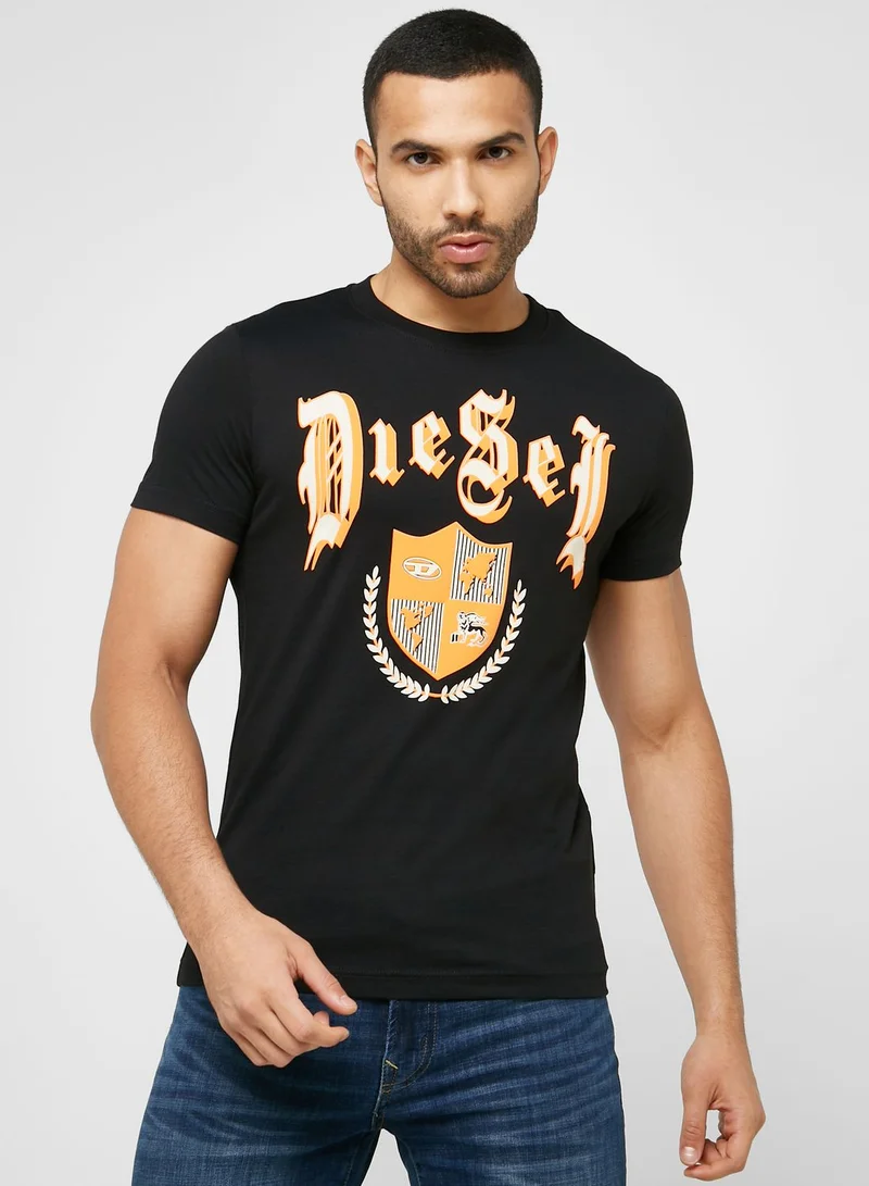 DIESEL Logo Crew Neck T-Shirt
