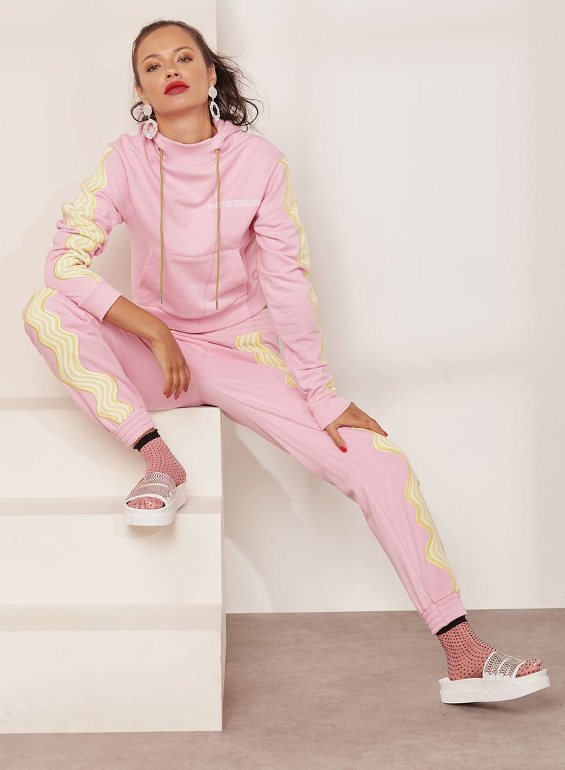 house of holland Wave Applique Trim Applique Trim Sweatpants  - Image 4