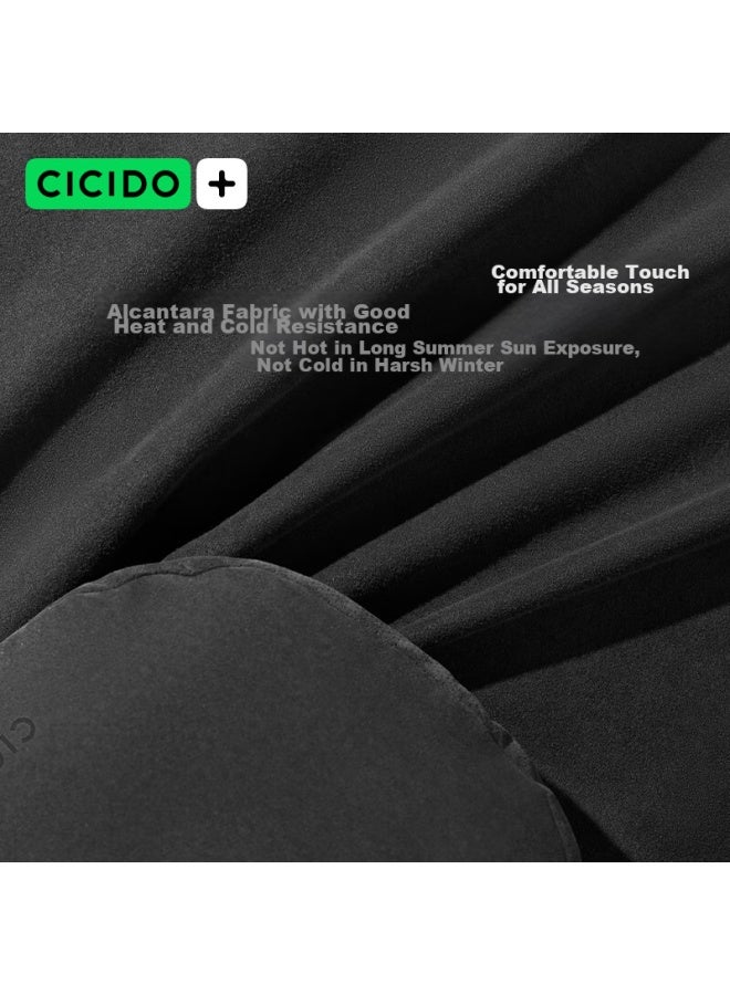 Cicido Alcantara Car Lumbar Support Cushion, Vehicle Waist Pillow, Mercedes Maybach Bmw Universal Model - Image 3