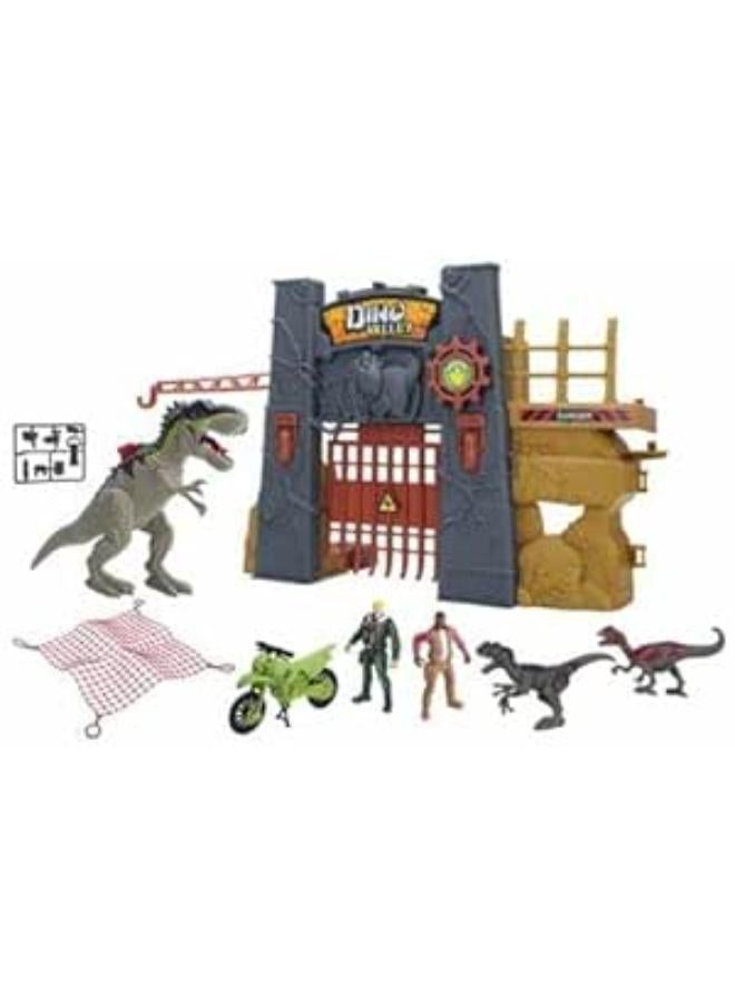 Dino Valley Dinosaur with Bridge and Large Set of Accessories by Dino Valley with Many Buttons All Hinges Movable and LED Lighting and Huge Sound-3- GTG TOYS